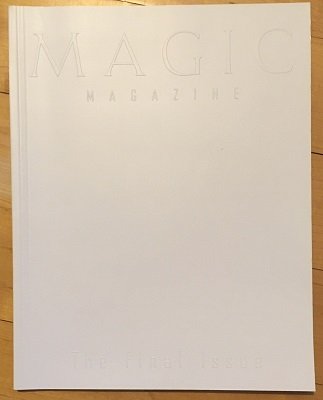 Magic Magazine Final Issue (used) by Stan Allen