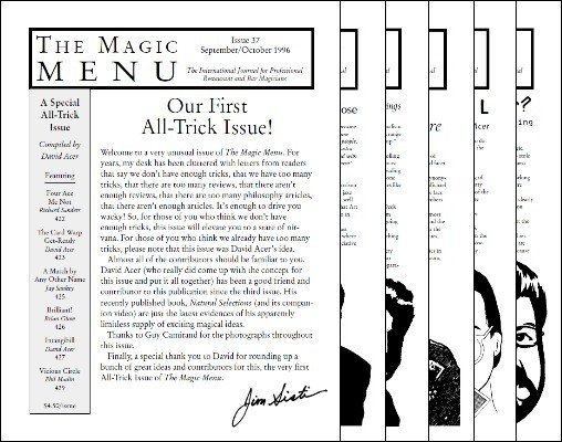 Magic Menu volume 7 (Sep 1996 - Aug 1997) by Jim Sisti