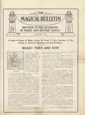 Magical Bulletin Volume 7 (1919) by Floyd Gerald Thayer