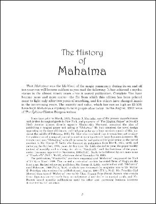 Mahatma Index by Stephen Hobbs