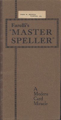 Master Speller (used) by Victor Farelli