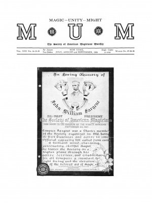 MUM Volume 14 (July 1924 - November 1925) by Charles Roltare