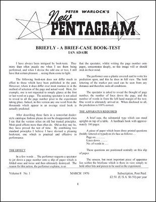 New Pentagram Magazine Volume 8 (March 1976 - February 1977) by Peter Warlock
