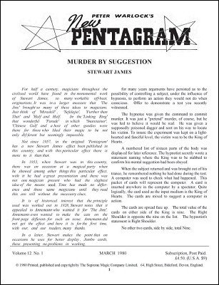 New Pentagram Magazine Volume 12 (March 1980 - February 1981) by Peter Warlock