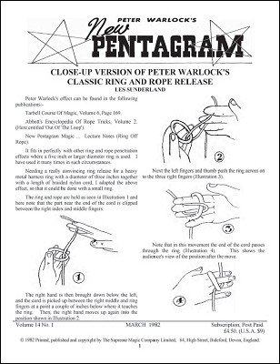 New Pentagram Magazine Volume 14 (March 1982 - February 1983) by Peter Warlock