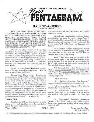 New Pentagram Magazine Volume 18 (March 1986 - February 1987) by Peter Warlock