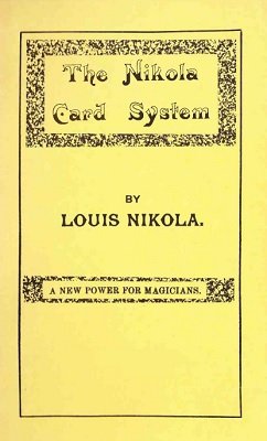 The Nikola Card System by Louis Nikola