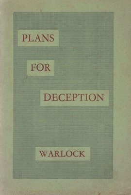 Plans For Deception (used) by Peter Warlock