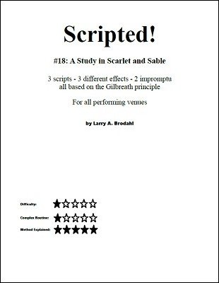 Scripted #18: A Study in Scarlet and Sable by Larry Brodahl