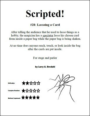 Scripted #28: Lassoing a Card by Larry Brodahl