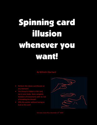 Spinning Card Illusion Whenever You Want by Wilhelm Eberhard