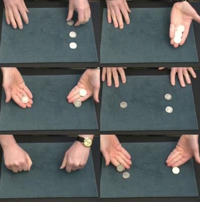 Table Coins Across by Mark Leveridge