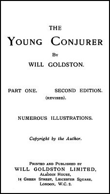 The Young Conjurer Part 1 by Will Goldston