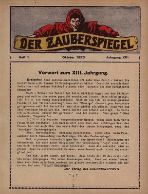 Zauberspiegel 13. Jahrgang (Okt 1928 - Sep 1929) by Friedrich W. Conradi-Horster